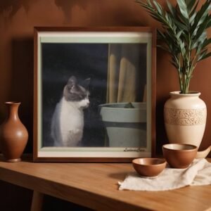 Un chat paraissant bouder